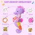 Fuzqq 0-6 0 3 6 9 12 Baby Girl Toys Months,Musical Stuffed Animal Plush Toy with Rattle,Soft Newborn Toy for Months