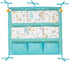 Baby Crib Side Organizer, Portable Tote Bag for Changing Table, Nursery Storage Bin (Blue)