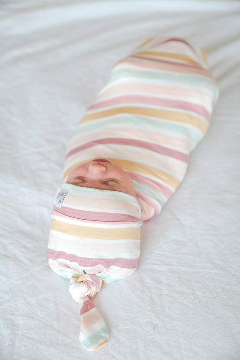 Belle Large Premium Knit Baby Swaddle Blanket by Copper Pearl