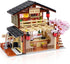 Toy Building Block, Japanese Sushi Shop Model Kit, Compatible with Regular Size
