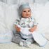 BABESIDE 6 Pcs Reborn Baby Doll Clothes for 17-22 Inch Dolls, Outfits with Hat for Newborn Boy & Girl
