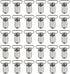 Marrywindix 50pcs 1" Pacifier Suspender Clips, Pacifier Clips for Making Pacifier Holders Bib