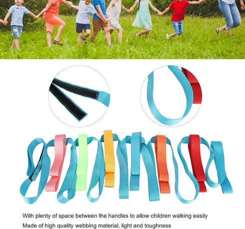 Kids Walking Rope Safety Rope with Colorful Handles, Children's Walking Ropes for Preschool Daycare School, Outdoor for
