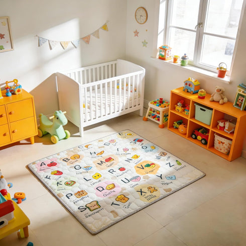 50" 50" ENVTEK Baby Play Mat for Floor Playpen - X Playpen Mat,Thick One-Piece Crawling, Odorless Floor Mat, Non-Slip