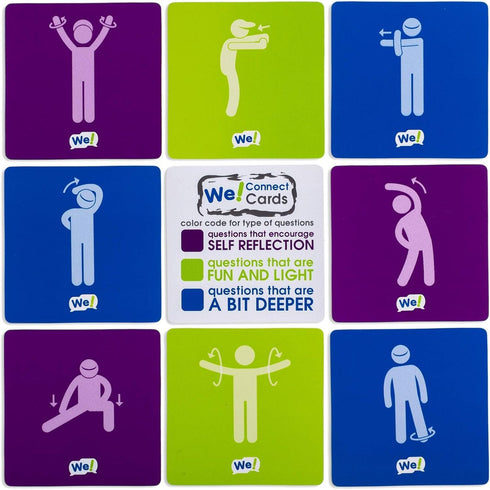 Connect Cards - Icebreaker Conversation Starter Games | Team Building Games for Work | Group Games for Adults (60 Cards)