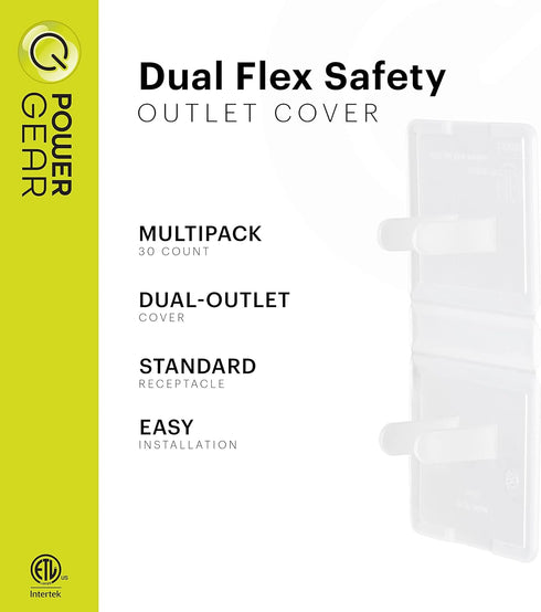 Power Gear 74749 Plastic Outlet, 30 Pack, Flexible Cover