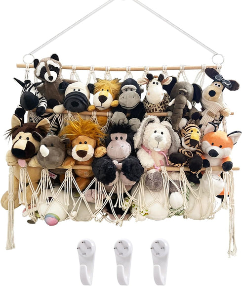 DOEGUAIY Stuffed Animal Net or Hammock Handmade Hammock Net for Stuffed Animals Corner