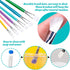 YGAOHF 6PCS Paint Brushes for Kids, Assorted Washable Paintbrushes Set, Easy to Clean & Hold Small Toddler Paint Brush