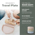 Miniware Baby Travel Plate with Suction - Foldable Silicone Baby Travel Essential to Promote Self-Feeding - Dishwasher
