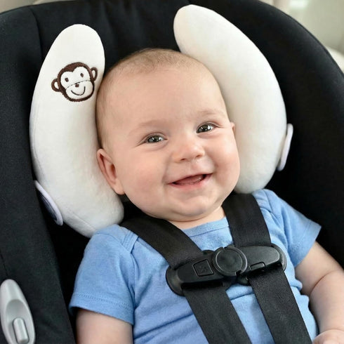 Adjustable Infants and Baby Neck Head Support,U-Shape Children Travel Pillow Cushion for Car Seat,Offers Protection