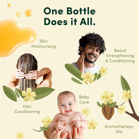 100% (8.45 oz) HobaCare Jojoba Baby Oil with Pump Dispenser Pure Natural Unrefined Unscented Hexane Free Cold Pressed