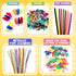 FUNZBO Arts and Crafts Supplies for Kids - Craft Kit with Art Supplies, Preschool Activities, DIY Birthday Gifts for