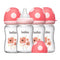 YOHKOH Natural Glass Baby Bottle with Level 1 Slow Flow Nipple, Newborn