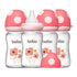 YOHKOH Natural Glass Baby Bottle with Level 1 Slow Flow Nipple, Newborn