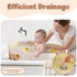 Xynzanic 3M-8Y, Foldable Baby Bath, Collapsible Baby Bathtub Portable Travel Baby Bath Tub with Non-Slip Base, Pop Up
