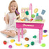 Food,44 Set 3 4 5 deAO Kitchen Toy Sink Toys with Cutting Food,Electric Dishwasher Playing Toy with Running Water, Role