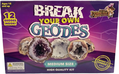 Break Your Own Geodes Kit - 12 Whole Geodes Miner’s Choice