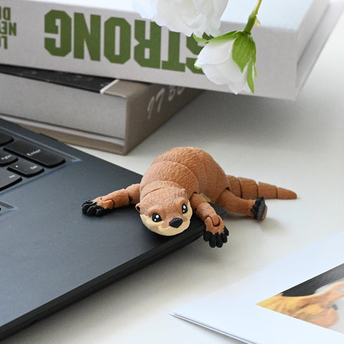 GemmiCho 3D 5.7" 3D 5-7 4-6 8-12 Printed Animals, Articulated Otter Toy, Printed Toys for Stress Relief, Animals