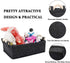 Small Gray Storage Baskets – Fabric Storage Bins for Living Room, Kitchen, Playroom, and Bathroom