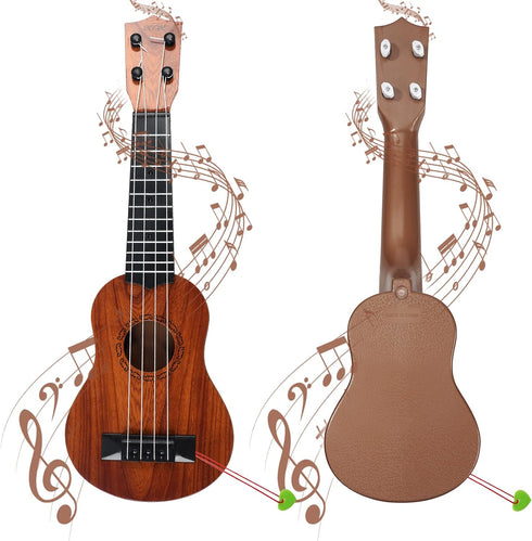 Raimy 17in Kids Ukulele Guitar, 4 Strings Mini Guitar for Beginners, Educational Toys for Toddler Boys and Girls