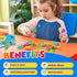 18-Pack Sensory Fidget Magnet Toys for Kids: Textured Silicone Magnetic Sliders for Autism Children Classroom Must