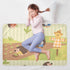 siphylline 52" 34" Cartoon Farmer Hedgehogs Green Extra Large Resuable Diaper Mats Waterproof Washable Potty Training