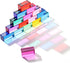 Meooeck 20 Pcs Acrylic Gem Cubes Blocks for Kids Translucent Rainbow Building
