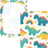 Bseiialft 52 28 Colorful Dinosaurs Rainbows Crib Sheets for Boys Girls Soft and Breathable Cotton Baby Sheets