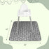 S&T INC. Baby Splat Mat for Under High Chair, Water Resistant Floor Mat, 42 Inches by 42 Inches, Grey