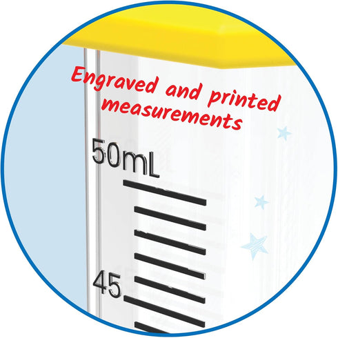 hand2mind Starter Science Graduated Cylinder Set - Science Lab Equipment for Kids, Educational Chemistry Kits (Set of 5)