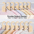 Closet Set 7 24 Baby Dividers for Clothes Organizer - of Adorable Wooden Double-Sided Baby Clothes Size Hanger