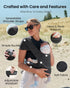 Cozy Newborn Carrier, Baby Carrier, Ergonomic Cross-Back Wrap, Hands-Free with Supportive Comfort, Deep Grey