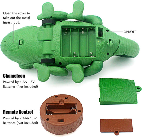 Tipmant RC Chameleon Remote Control Animal Toy Realistic Lizard Electric Electronic Pets Car Kids Birthday Gifts