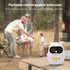 H HOSMART 1000Ft Audio Baby Monitor with Rechargeable Battery, Full-Duplex Wireless Intercom with Range, Baby Monitor