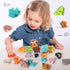 BESTAMTOY 52 3-5, Pieces Matching Game, Wooden Alphabet Animal Puzzles for Toddlers, ABC Peg Puzzles for Kids Ages