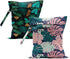 Lovdazzles 2Pcs Palm Leaves Wet Bag 12x10 Inch, Plants Waterproof Reusable Wet Dry