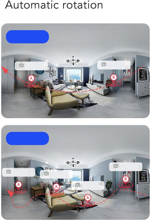 RYGVPR 1080P 2 24 HD Dual Lens Security Camera Remote Connection Way Talk Baby Monitoring Outdoor Indoor Intercom