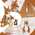 5 16 Inch Mommy 4 PCS Kangaroo Stuffed Animal, Stuffed Kangaroo Plush Toy with Babies Insides, Kangaroos with Joey
