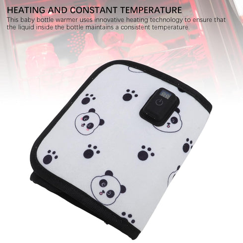 Sunisfa Baby Bottle Warmer, Fast Heat Milk Warmer with Insulation Sleeve, Accurate Temperature Display, for Outdoor