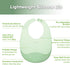 haakaa Lightweight Silicone Pocket Bib Ultra-Light & Foldable Travel Silicone Baby Bibs with Deep Food Catcher Pocket