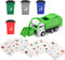 FIVEDAOGANG Small Friction Powered Garbage Truck Toys Set, Includes Front Load Dumpster,