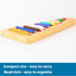 BOHS Montessori Bead Stair Set, 1-10 Counting with Sorting Tray, Compact Educational Toy for Preschool Learning