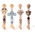 LSTRAGY Handmade Knitted Christmas Pacifier Clip Holder for Boys and Girls,4 PCS Binky