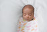 Set 2, Amazing Baby Silky Swaddle Muslin Blankets, of Bamboo Viscose, Petals and Dots, Pink