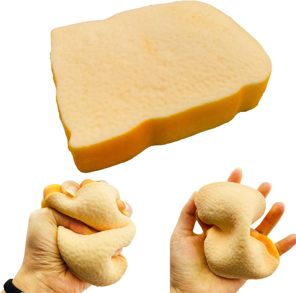 Toast Sliced Bread Stress Toy, Bread Shape Squishes, Sensory Fidget Toy, Stress