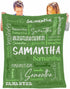 InterestPrint 40 50 Inch Customized Baby Blankets with Names, Personalized Baby Girls Blanket Initial Swaddle Blanket