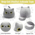 12" Kawaii Gray Cat Plush Pillows Toys, Cute Soft Stuffed Animals for Kids Gifts, Home Car Decoration
