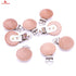 Dummy 30 Natural Beech Wood Round Pacifier Clips Silicone Pacifier Holder Suspender Clips Sutoyuen Wood Pacifier Clip