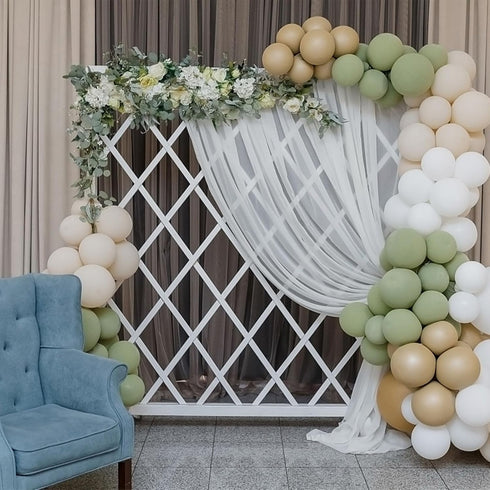 Balloon Arch Stand Kit - 8.2ft & 4.9ft Half Arch Balloon Column Stand with Base for Wedding, Birthday, Baby Showers,