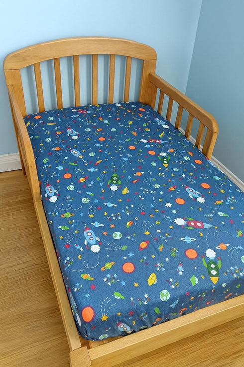 Set Set Mattress,1 (28"x52") Fitted Crib Sheets,Organic Sheet for Toddler Mattress, Turkish Cotton Mini Crib Sheets